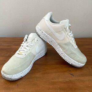 Nike Air Force 1 Crater White Athletic Lace Up Shoes Size 10.5